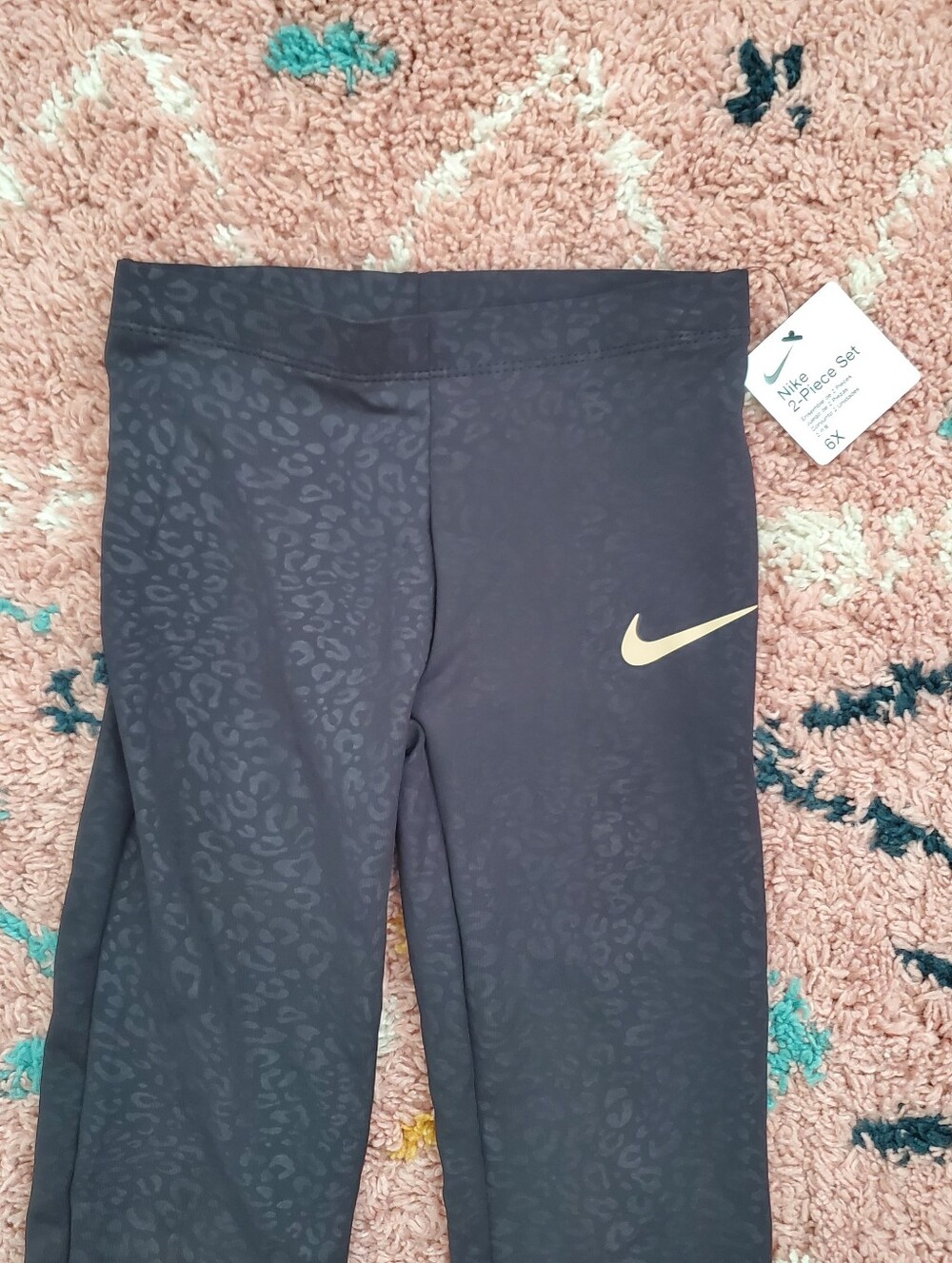 Nike Girls Swoosh Spirit Dri-FIT Leggings, 2-Piece Set Size 6X NWT - Picture 10 of 16